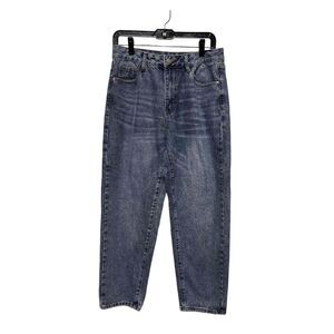 Blue Jeans Women's size 30 High Rise Straight Leg‎ Loose Fit 30x26.5 DFA-C